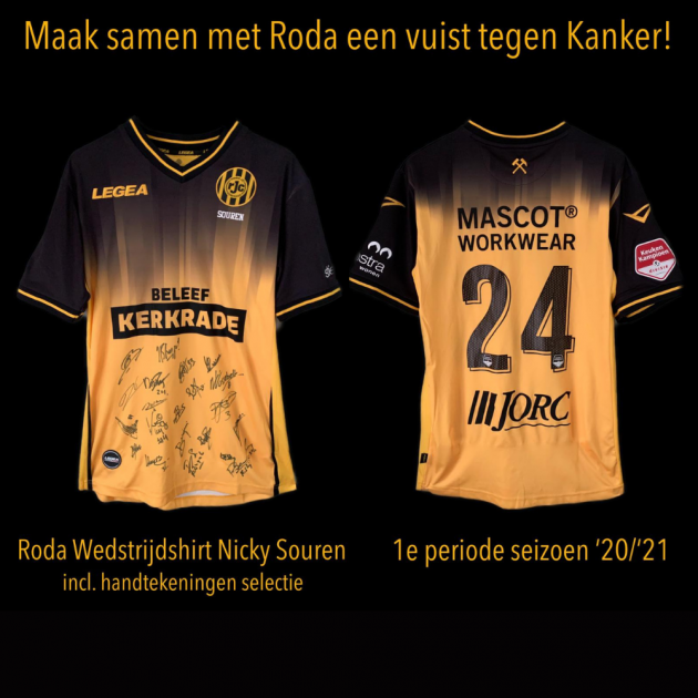 Roda JC wedstrijdshirt van Nicky Souren